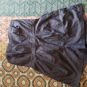 Strapless denim look jumper